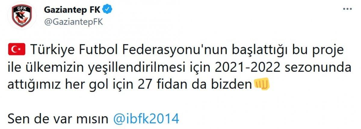 Kulüpler ve futbolculardan fidan kampanyası