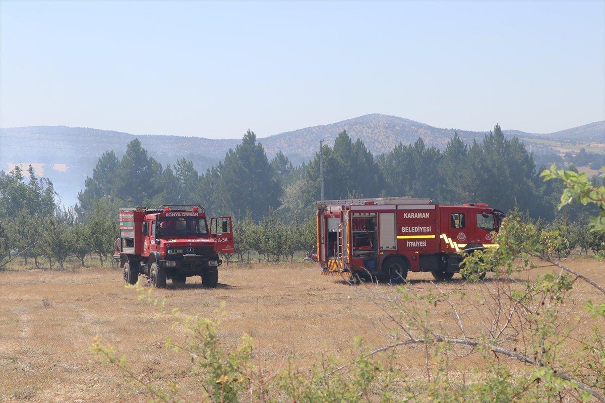Karaman’da orman yangını