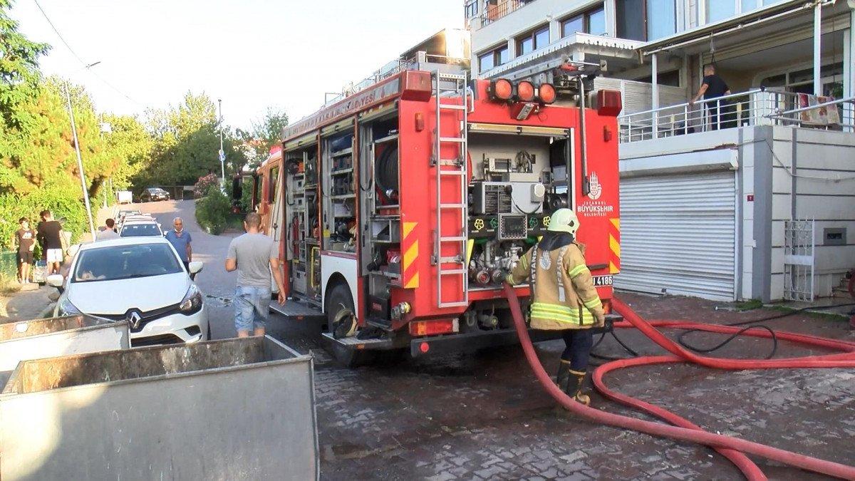 Avcılar’da turistlerin kaldığı 2 katlı villada yangın çıktı