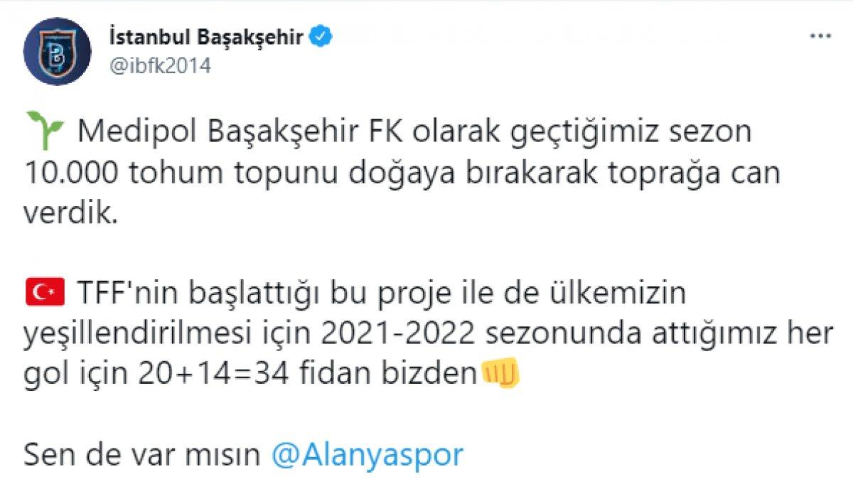 Kulüpler ve futbolculardan fidan kampanyası
