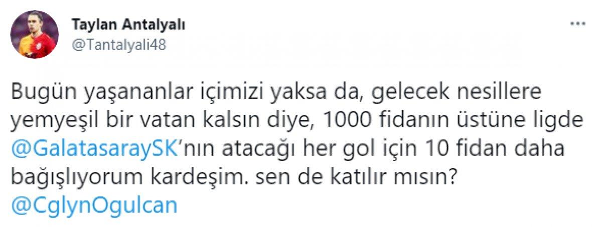 Kulüpler ve futbolculardan fidan kampanyası