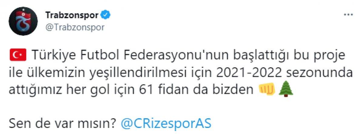 Kulüpler ve futbolculardan fidan kampanyası