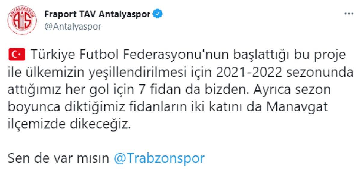 Kulüpler ve futbolculardan fidan kampanyası