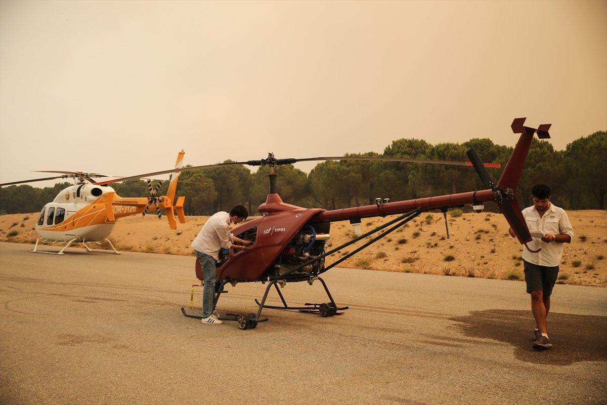 Antalya'daki yangında, bu yıl hizmete alınan İHA kullanıldı