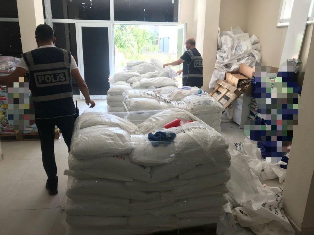 İzmit’te 12 ton sahte deterjan ele geçirildi
