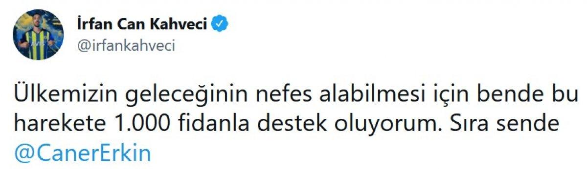 Kulüpler ve futbolculardan fidan kampanyası