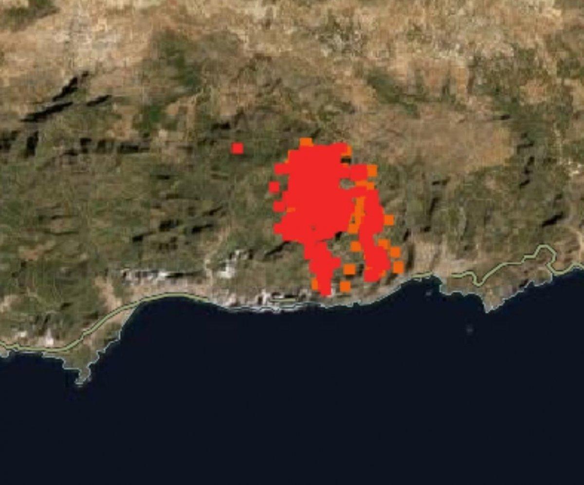 Türkiye'deki orman yangınları NASA'nın uydu görüntüsünde