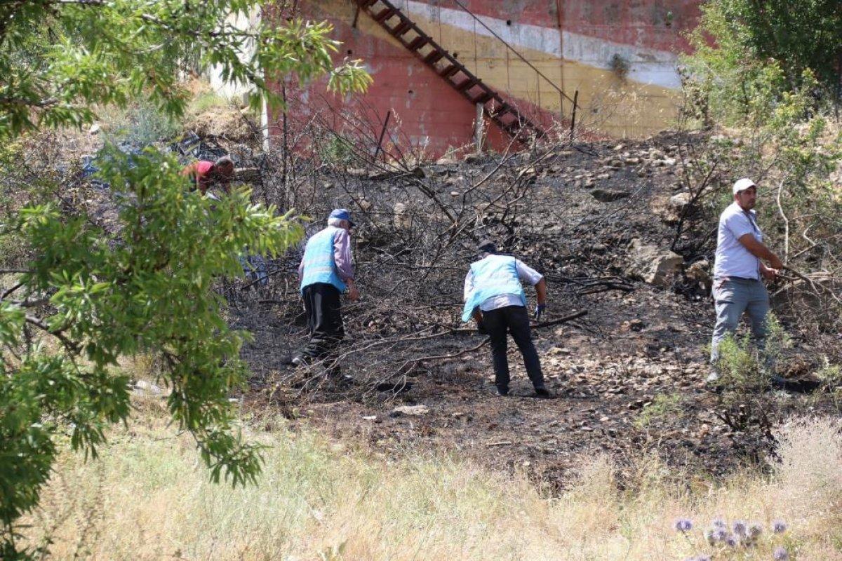 Konya'da çıkan yangın büyümeden söndürüldü