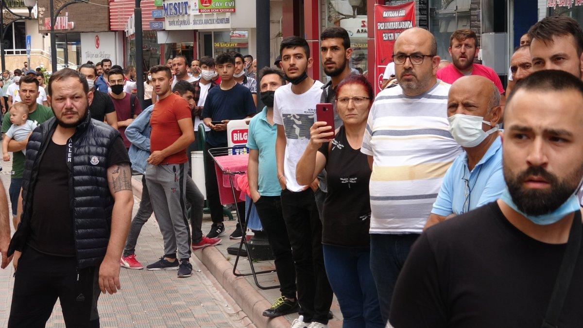 Tokat’ta sahte marka operasyonunda esnafla polis arasında arbede
