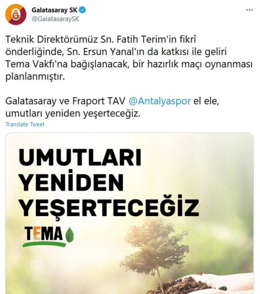 Galatasaray ile Antalyaspor'dan anlamlı maç