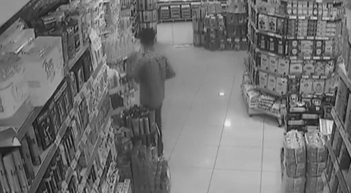 Adıyaman'da parfüm hırsızı kameralara yansıdı