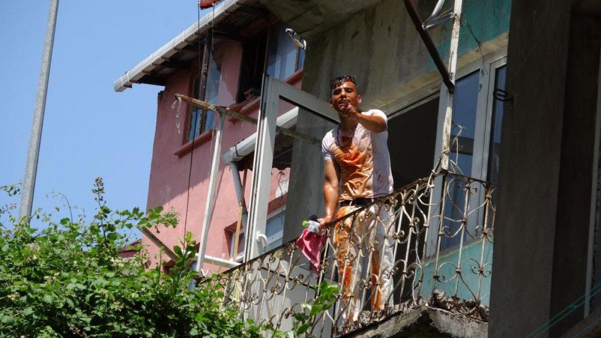 Zonguldak'ta uyuşturucu kullanan genç, balkondan atladı