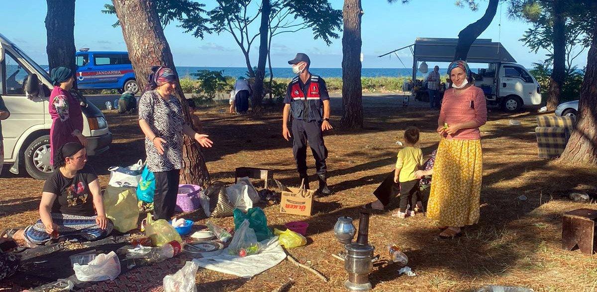 Samsun’da jandarma ekipleri ormanda denetim yaptı