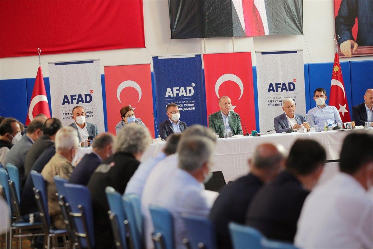 Cumhurbaşkanı Erdoğan: Yangın bölgelerine 50 milyon lira ödenek gönderildi