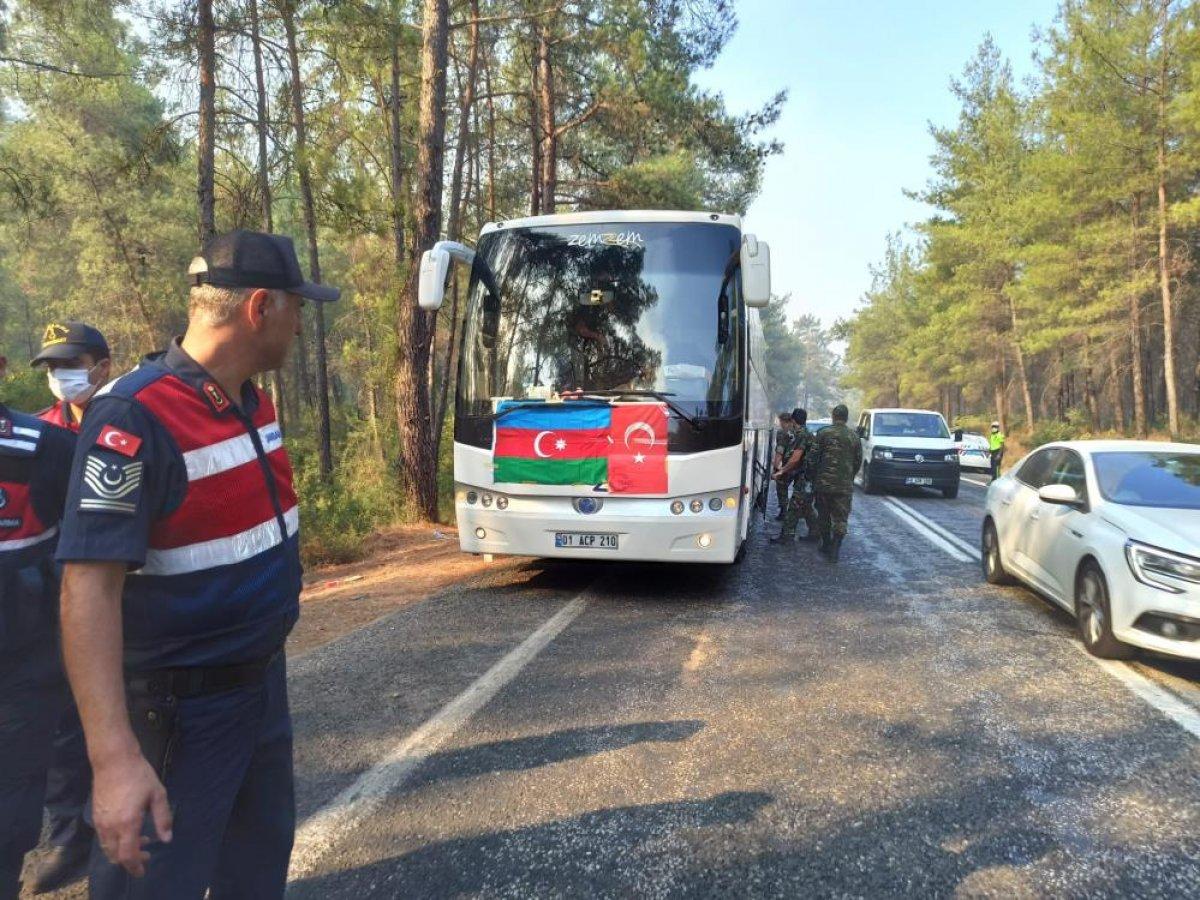 Azerbaycan'dan Marmaris’e destek ekibi geldi