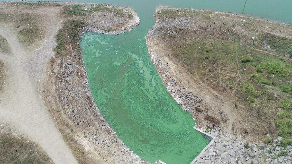 Sazlıdere Barajı'nın rengi değişti