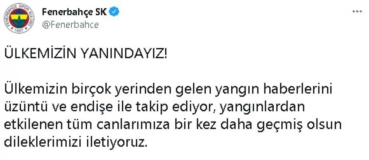 Futbol kulüpleri, orman yangınlarına karşı harekete geçti