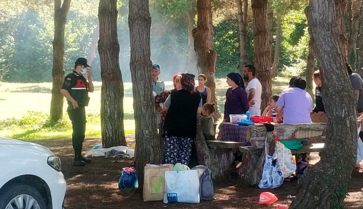 Samsun’da jandarma ekipleri ormanda denetim yaptı