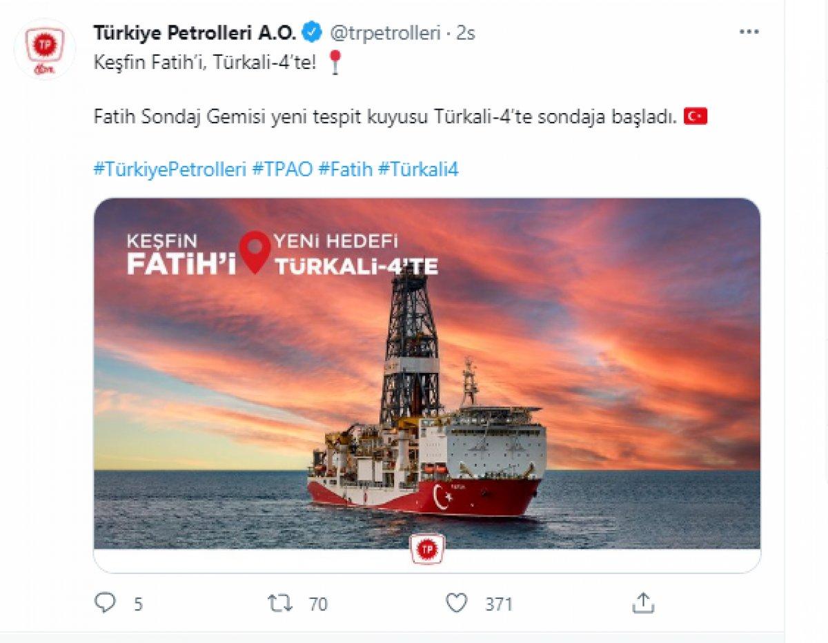 TPO'nun mesajı Twitter'da yayınlandı