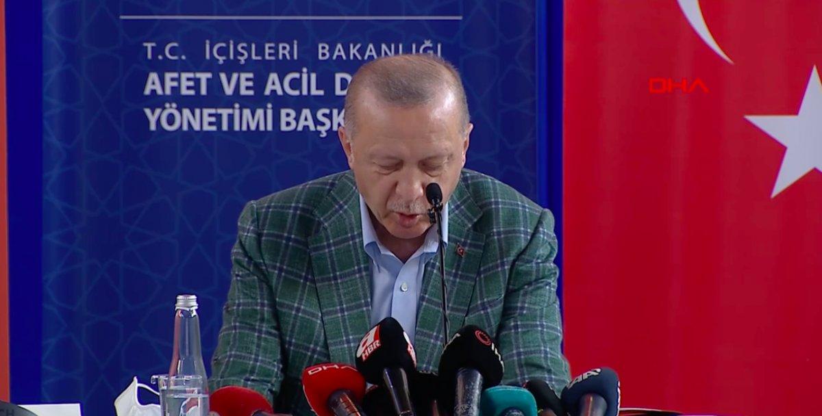 Cumhurbaşkanı Erdoğan: Yanan alanlar başka amaçla kullanılamaz