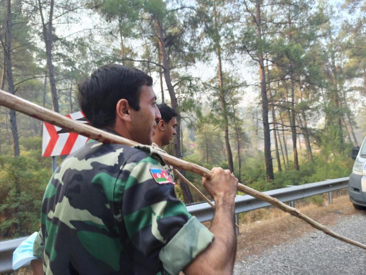 Azerbaycan'dan Marmaris’e destek ekibi geldi