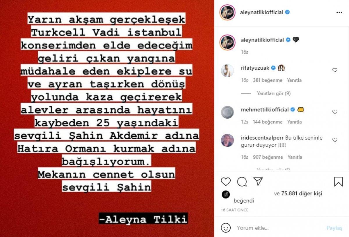 Aleyna Tilki son hareketiyle milyonların takdirini kazandı! Şahin Akdemir için bakın ne yaptı