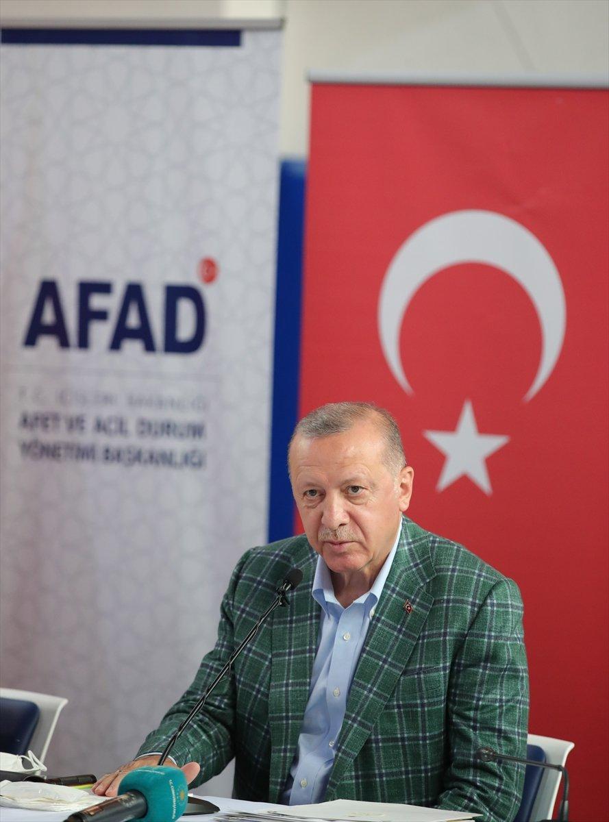 Cumhurbaşkanı Erdoğan: Yangın bölgelerine 50 milyon lira ödenek gönderildi