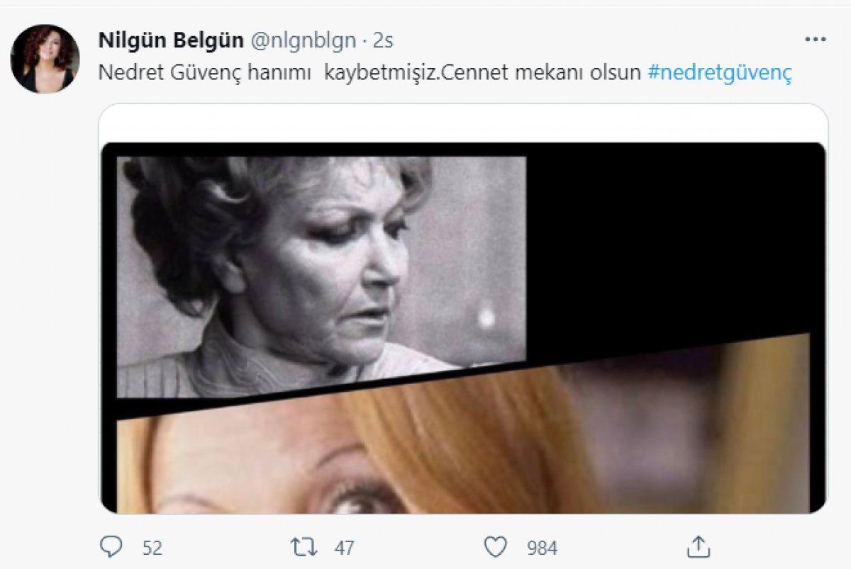 Nedret Güvenç yaşamını yitirdi