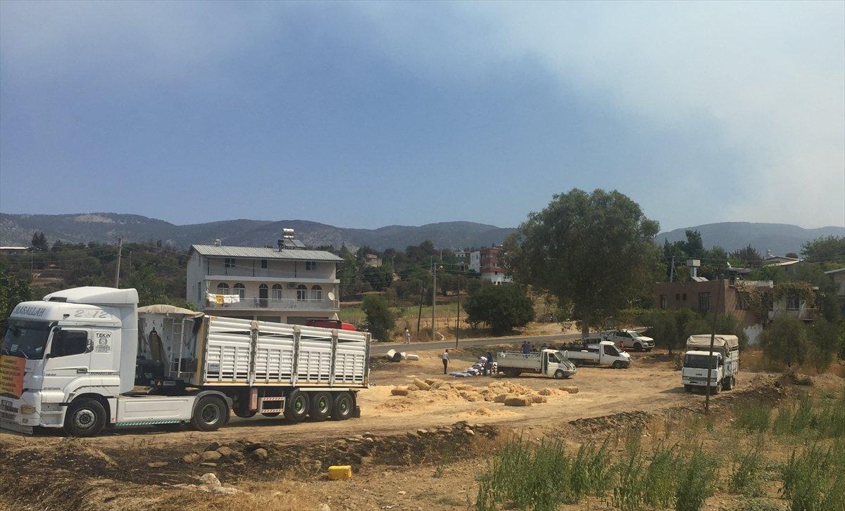 Antalya’ya çevre illerdeki besicilerden yüzlerce tır yem yardımı