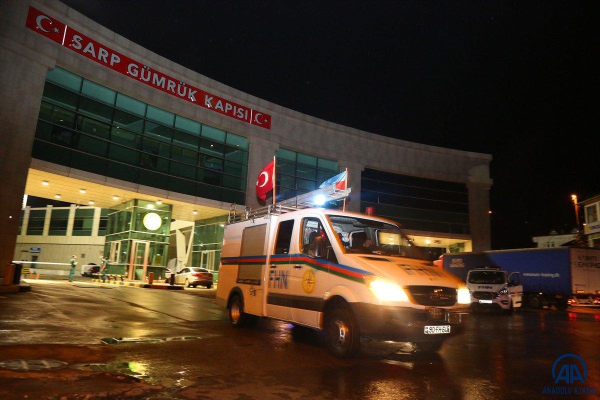Azerbaycan'dan yangınla mücadeleye destek ekibi geldi