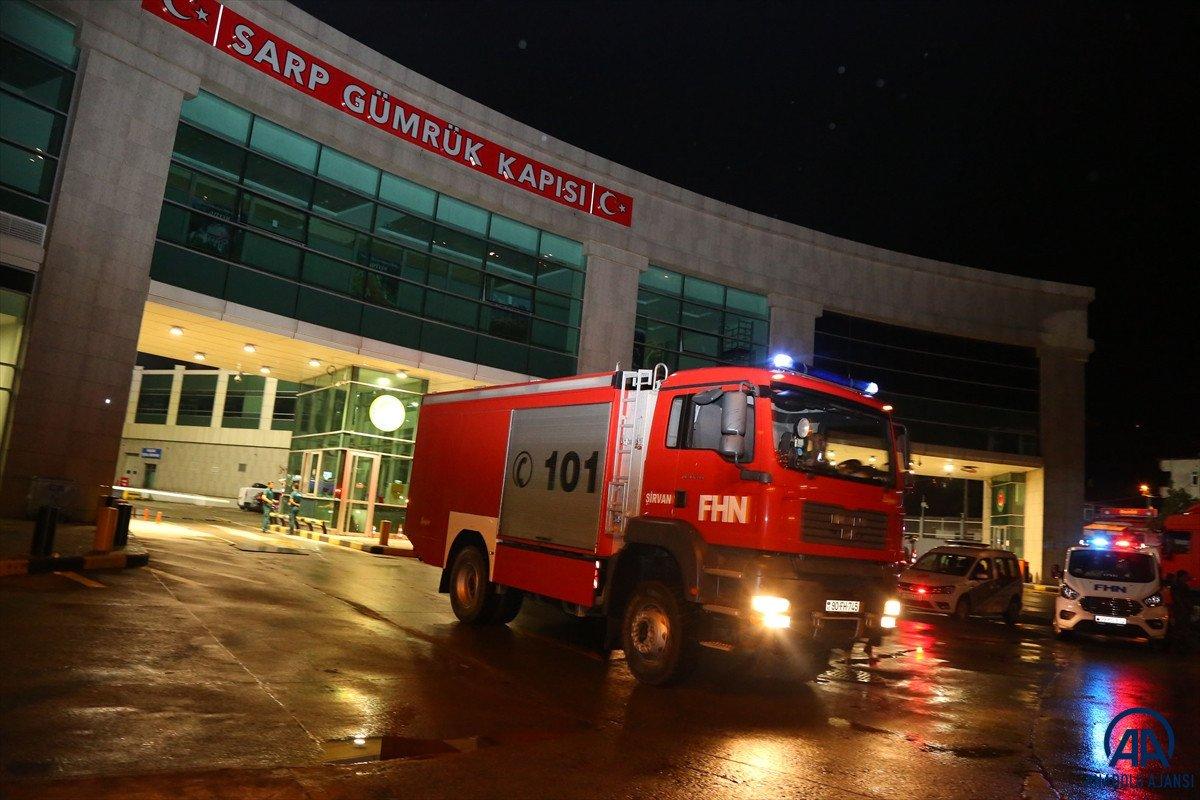 Azerbaycan'dan yangınla mücadeleye destek ekibi geldi