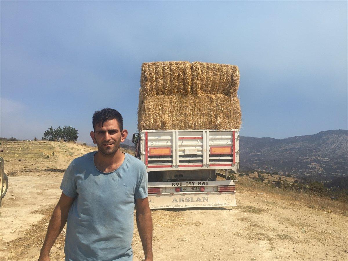 Antalya’ya çevre illerdeki besicilerden yüzlerce tır yem yardımı