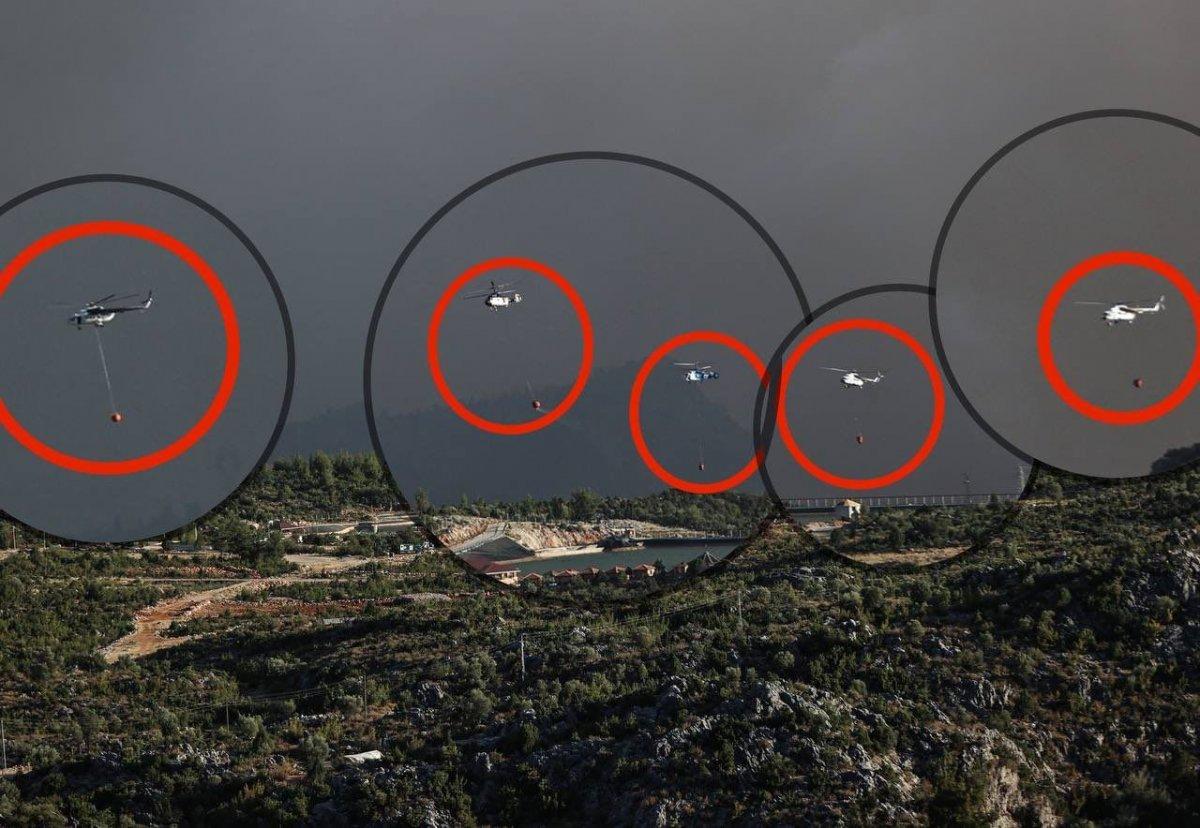 Fahrettin Altun, yangına müdahale eden helikopterleri paylaştı