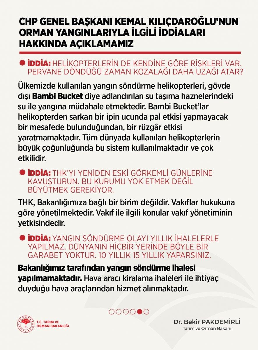 Tarım ve Orman Bakanlığı’ndan orman yangınlarıyla ilgili açıklama