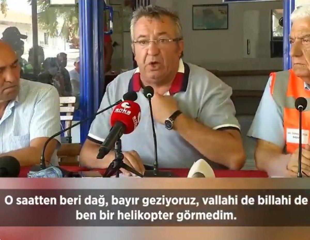 Fahrettin Altun, yangına müdahale eden helikopterleri paylaştı