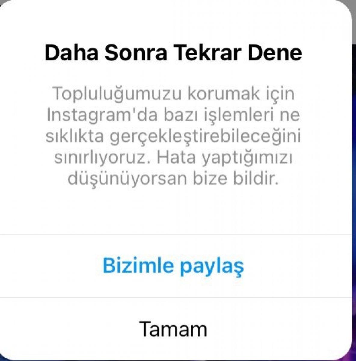 Instagram çöktü mü? Instagram 'Daha sonra tekrar dene' hatası son dakika 2021