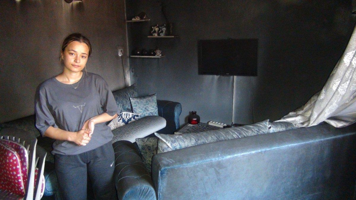 Mersin'de genç kızın çeyizi yangında kül oldu