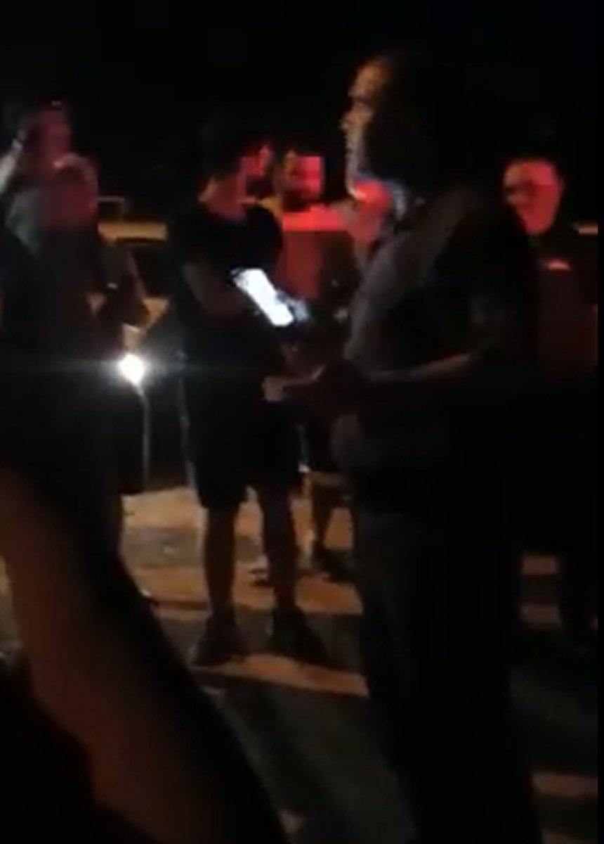 Manavgat'ta silahla nöbet tutanları jandarma uyardı