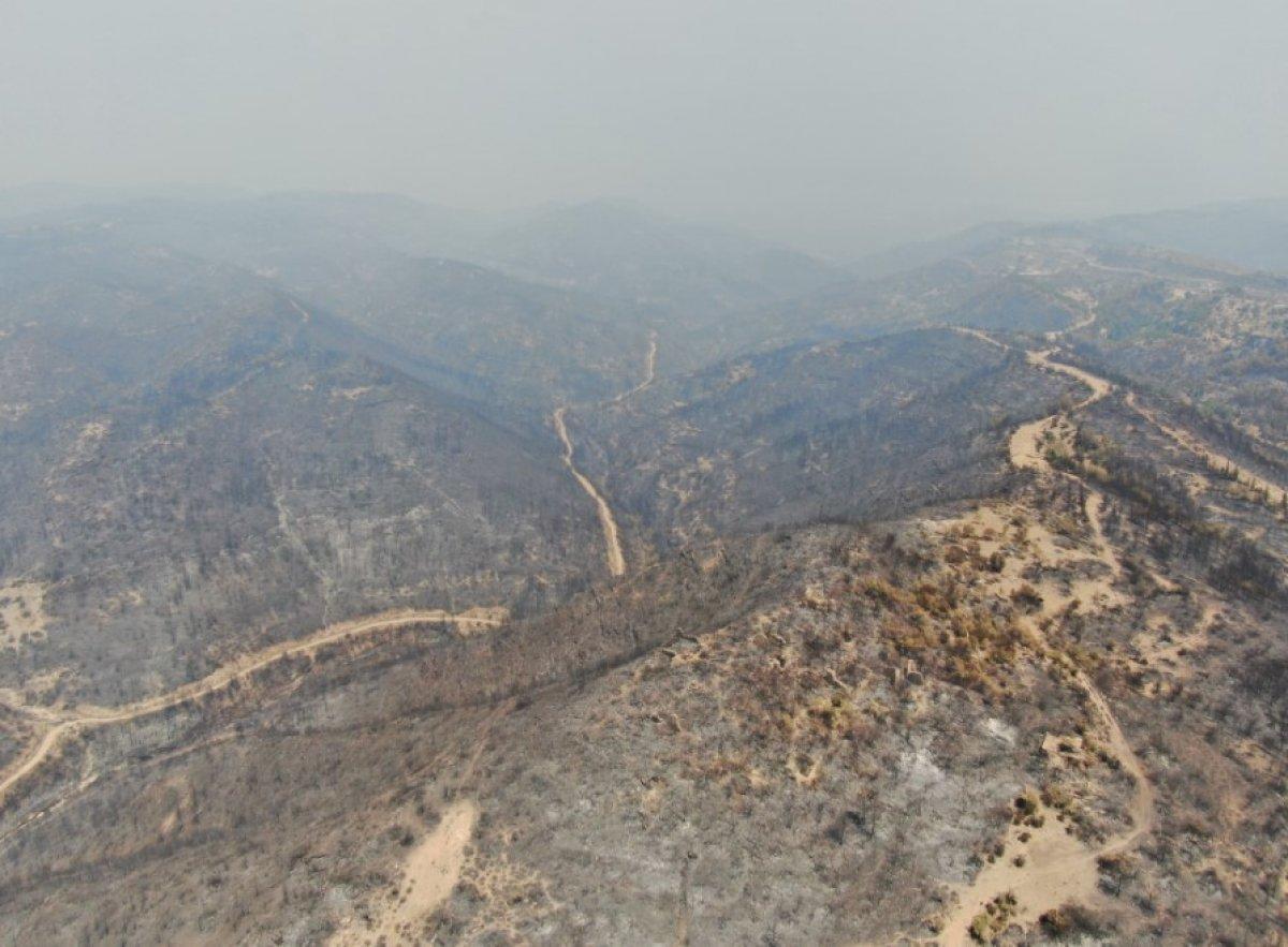 Antalya Manavgat'ta söndürülen alanlar havadan görüntülendi