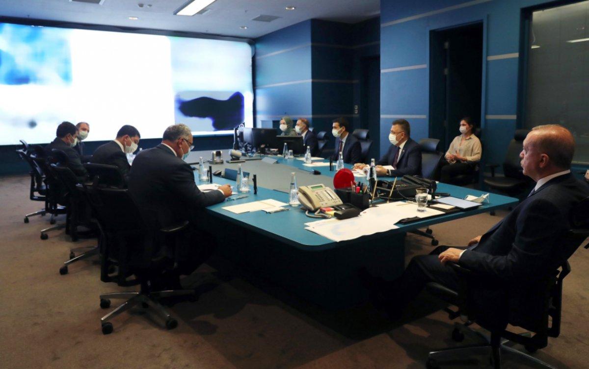 Cumhurbaşkanı Erdoğan, yangınlar hakkında bilgi aldı