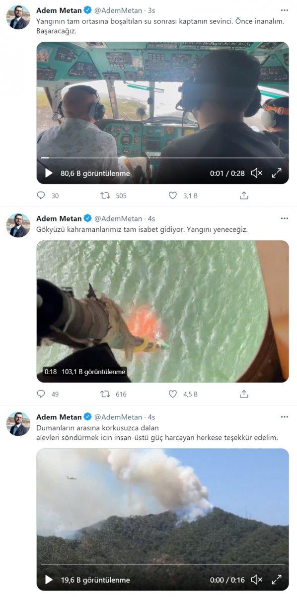 Adem Metan, orman yangınlarıyla ilgili tüm bilgileri aktarıyor