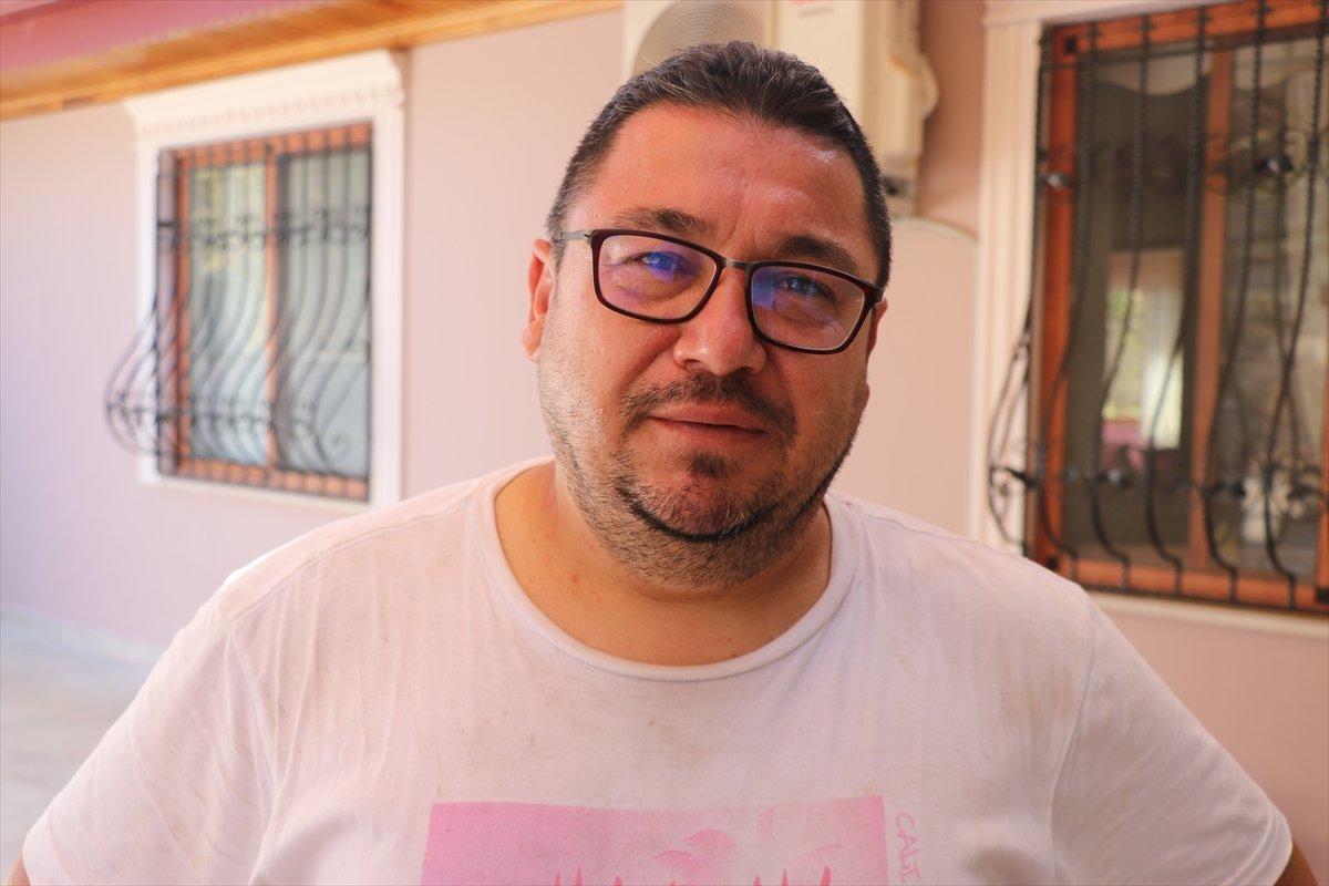 Marmaris'te evi yanmaktan kurtulan vatandaş, yaşadıklarını anlattı