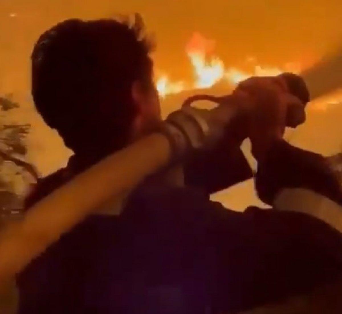 İbrahim Çelikkol, Marmaris'teki yangın söndürme çalışmalarına katıldı