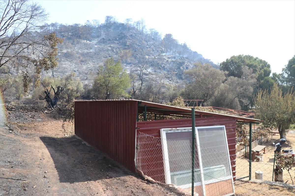 Marmaris'te evi yanmaktan kurtulan vatandaş, yaşadıklarını anlattı