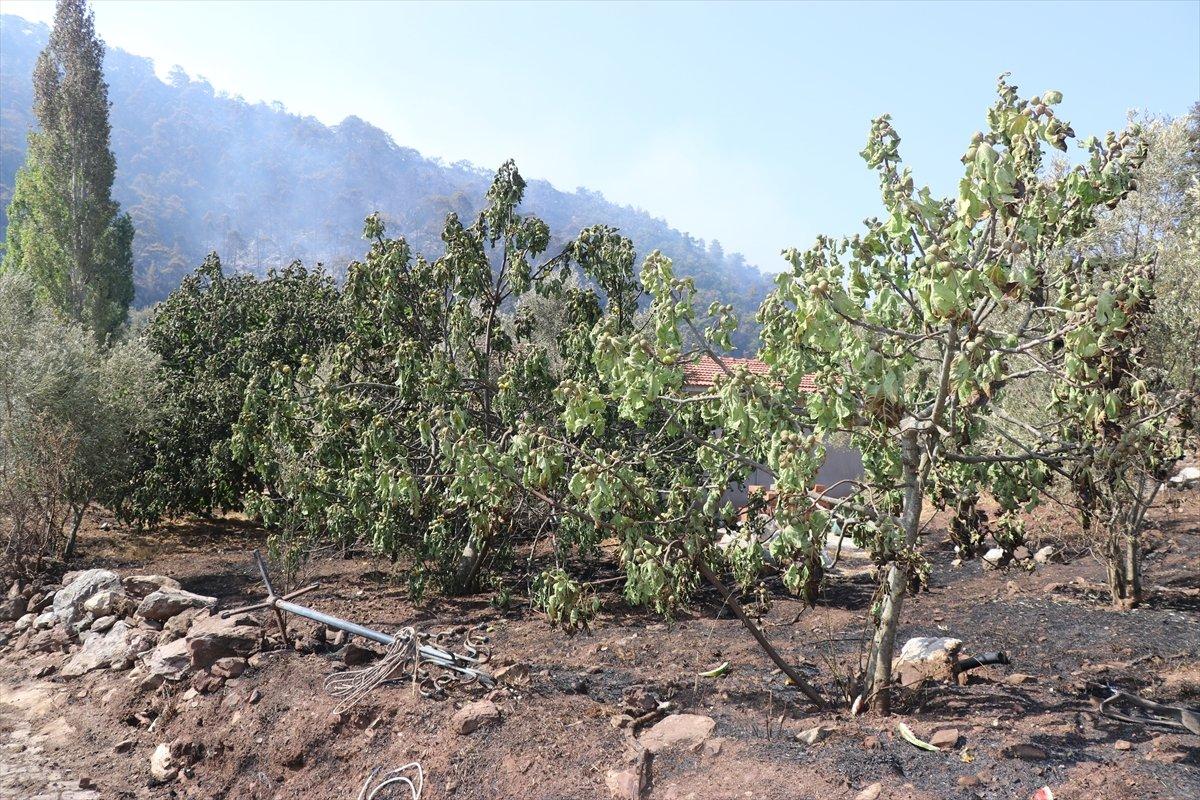 Marmaris'te evi yanmaktan kurtulan vatandaş, yaşadıklarını anlattı