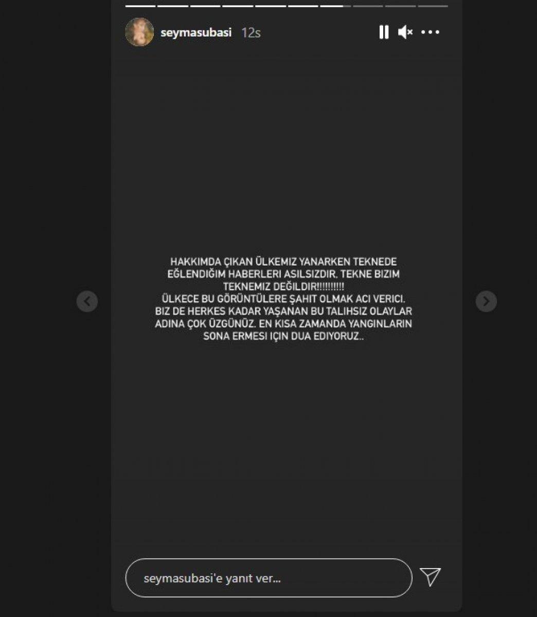 Şeyma Subaşı: Tekne bizim değil