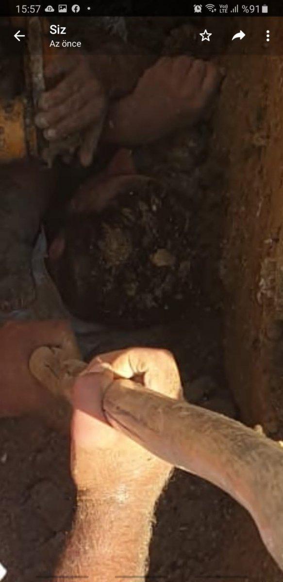 Yalova'da göçüğe düşen işçinin umutlu bakışı