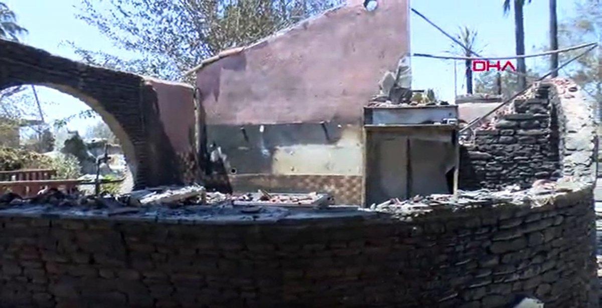 Antalya’da yangından kaçarken ırmakta boğulma tehlikesi geçirdi