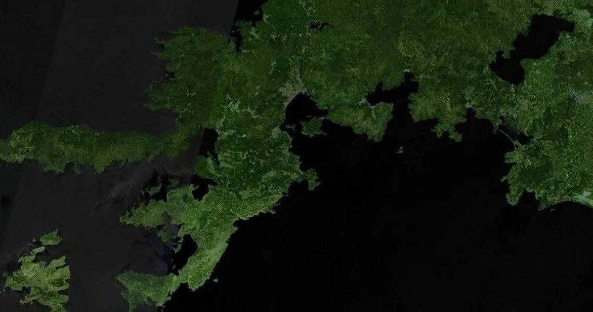 Orman yangınlarının uydudan görüntüleri