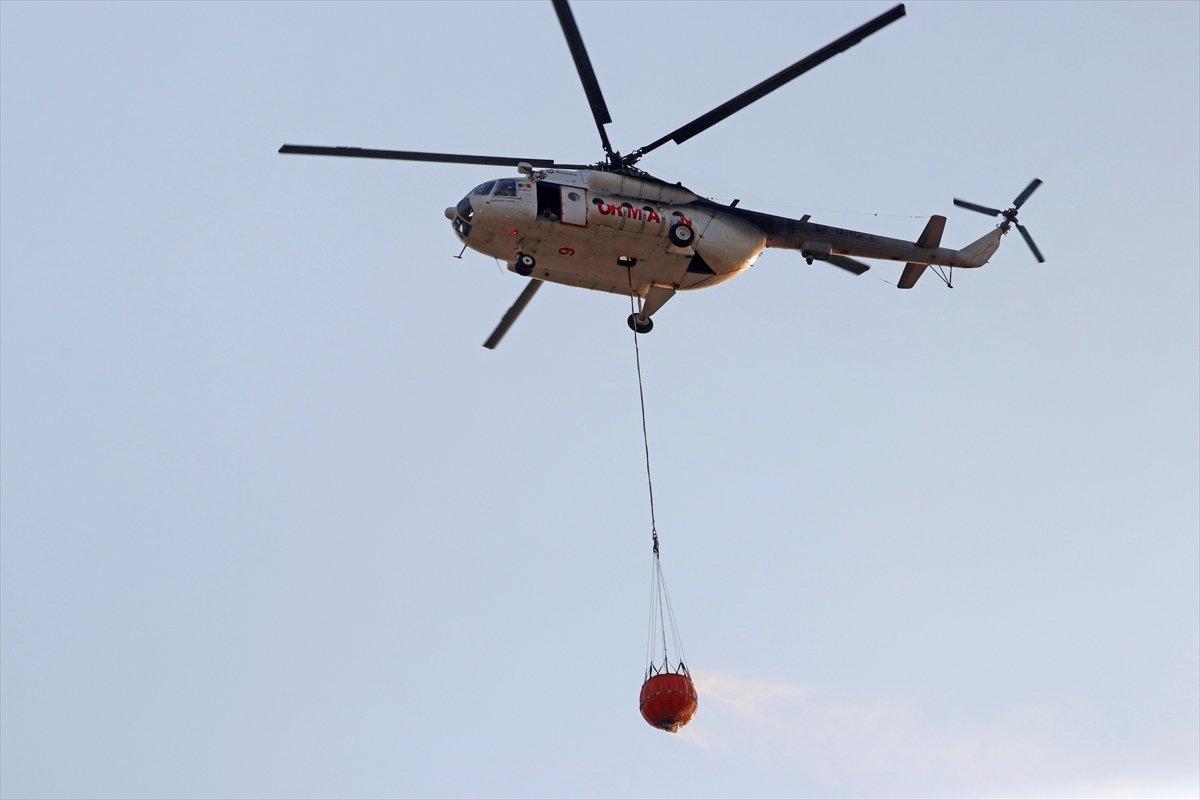 Muğla’daki yangınlara denizden gemilerle müdahale edildi